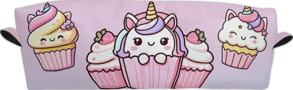 Piórnik Jednorożec Kawaii muffinka – słodki styl, dla dziewczynki