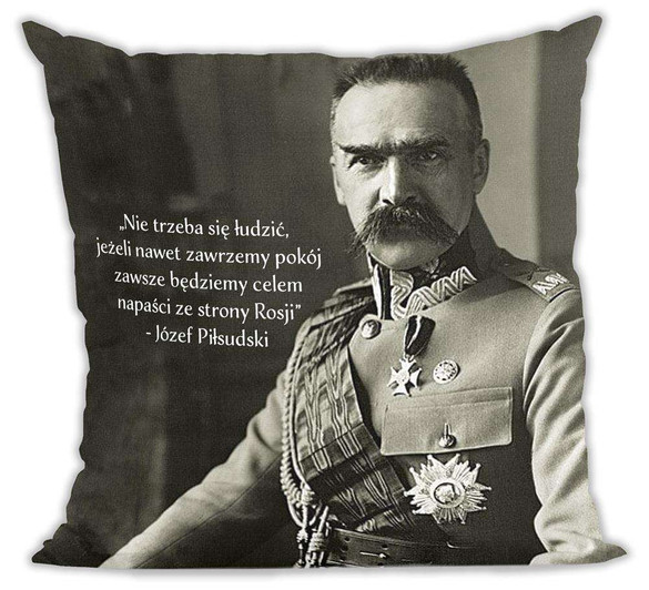 Poduszka Józef Piłsudski cytat o rosji