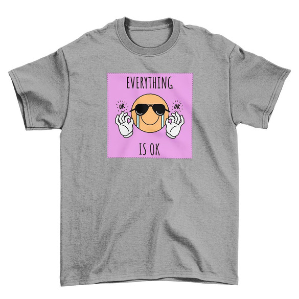 Koszulka z naszywką Everything is OK