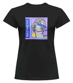 Bluzka damska z naszywką Aesthetic