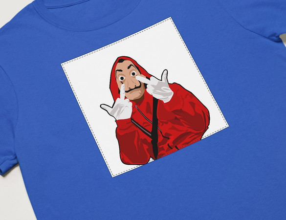 Koszulka z naszywką Dom z papieru 03