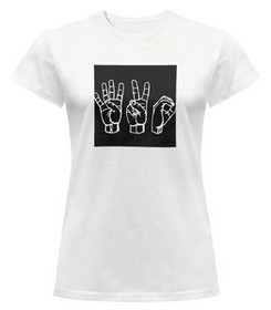 Bluzka damska z naszywką 420 HANDS