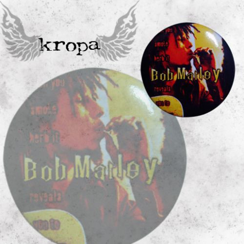 Przypinka średnia BOB MARLEY