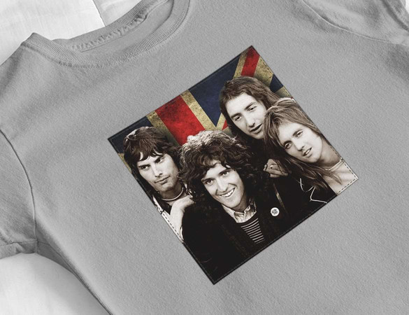 Bluzka damska z naszywką Queen Zespół