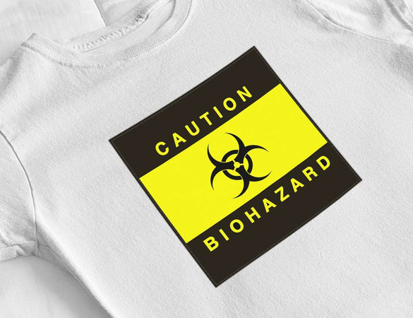 Bluzka damska z naszywką Biohazard 02