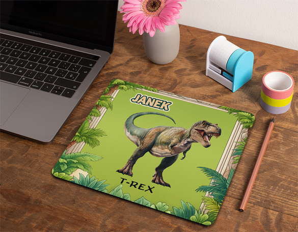 Podkładka Dinozaury T-Rex + imię dziecka 36x29cm