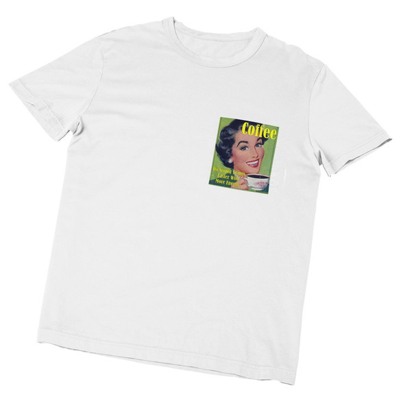 Koszulka z kieszonką COFFEE