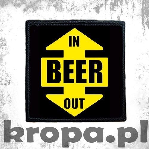 Naszywka BEER IN OUT