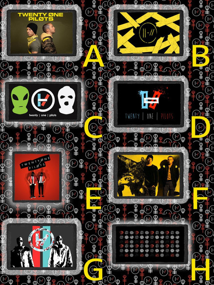  Naszywka TWENTY ONE PILOTS DUŻO WZORÓW