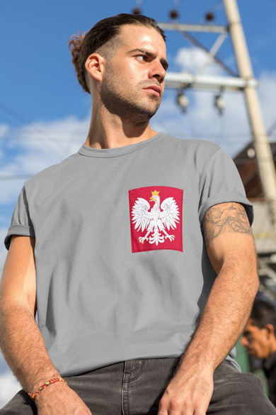 Koszulka z kieszonką GODŁO POLSKI ORZEŁ