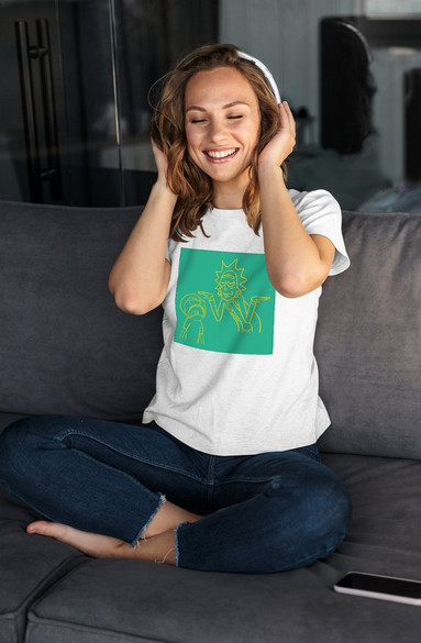 Bluzka damska z naszywką Rick and Morty 06