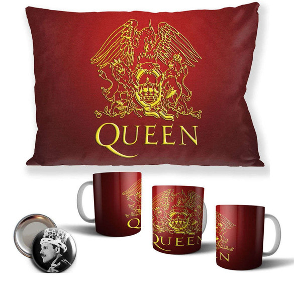 QUEEN Zestaw poduszka kubek WZORY+GRATIS