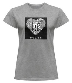 Bluzka damska z naszywką BTS Army