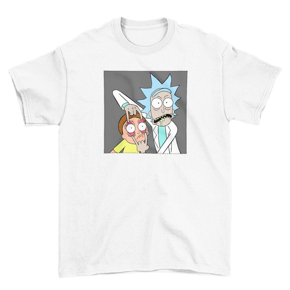 Koszulka z naszywką Rick and Morty 01