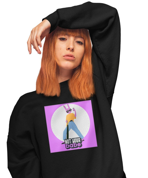 Bluza z naszywką Not your baby