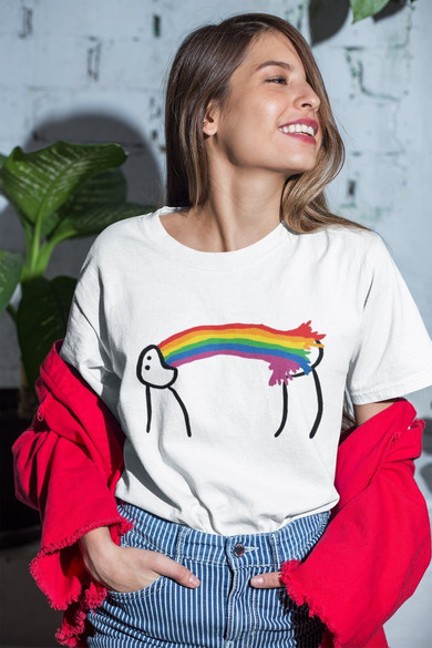 Koszulka Żygam tęczą + Twój napis