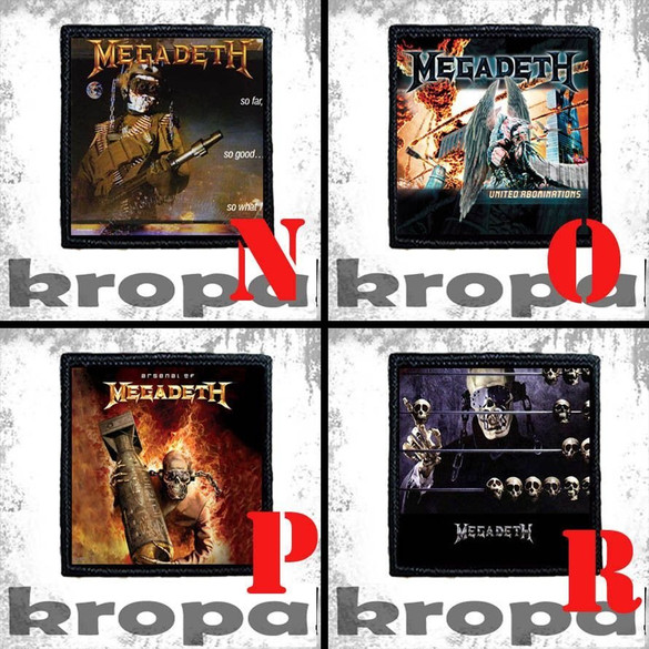 Naszywka MEGADETH 10 x 10 cm  Dużo Wzorów!