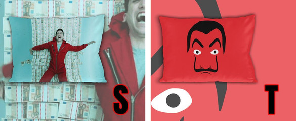 Poduszka DOM Z PAPIERU 60x40cm RÓŻNE WZORY