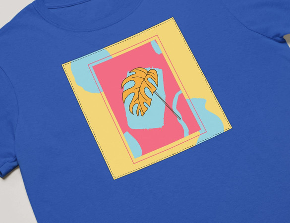 Koszulka z naszywką Monstera