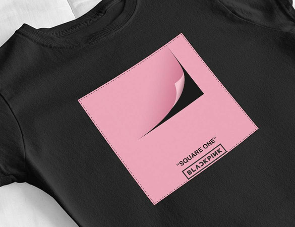 Bluzka damska z naszywką BlackPink Square one