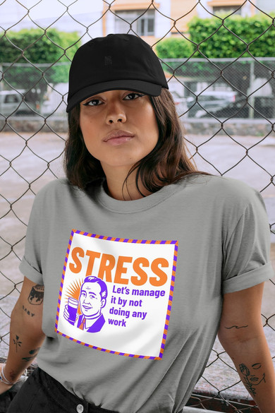 Koszulka z naszywką STRESS