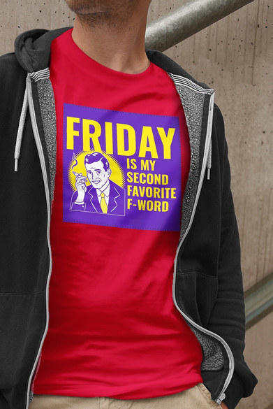 Koszulka z naszywką Friday – man