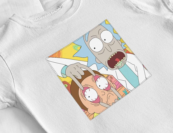 Bluzka damska z naszywką Rick and Morty 04