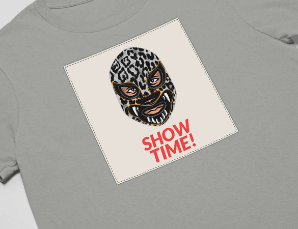 Koszulka z naszywką Show time