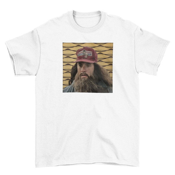 Koszulka z naszywką Forrest Gump beard