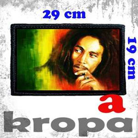 Naszywka duża na ubranie BOB MARLEY