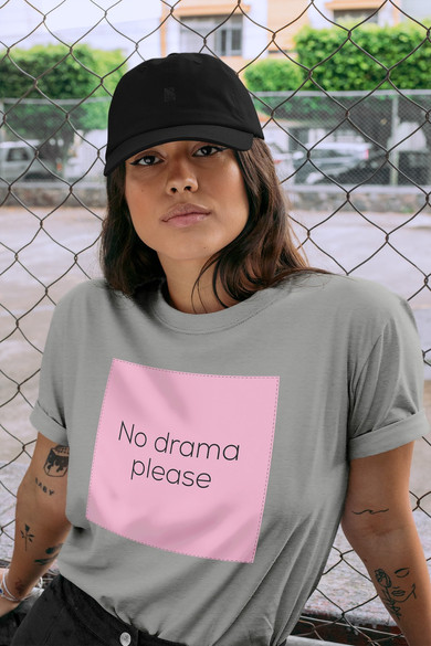 Koszulka z naszywką NO DRAMA PLEASE