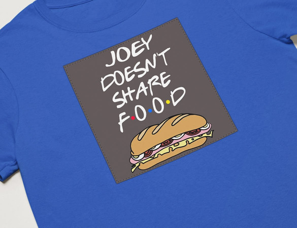 Koszulka z naszywką Friends food