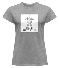 Bluzka damska z naszywką Save The Turtles