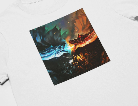 Koszulka z naszywką Game of Thrones dragon