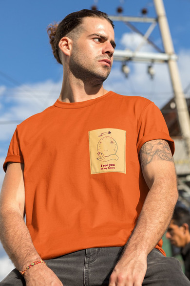 Koszulka z kieszonką I SEE YOU