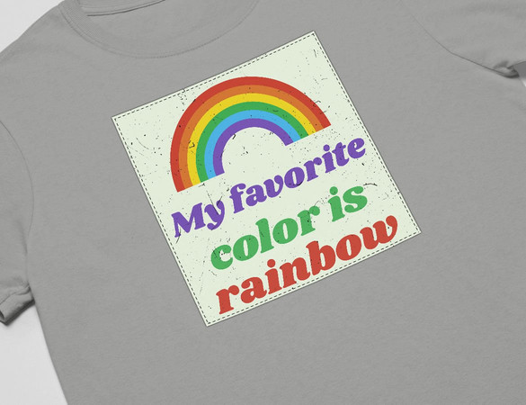 Koszulka z naszywką Favourite colour