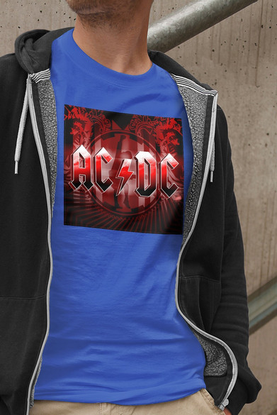 Koszulka z naszywką AC/DC Black Ice