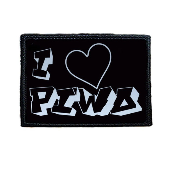 Naszywka I LOVE PIWO