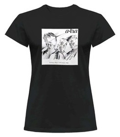 Bluzka damska z naszywką A-HA Living..