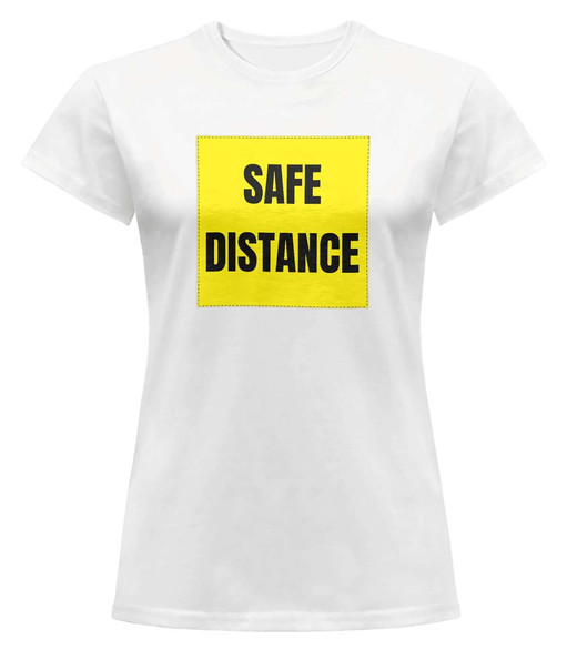 Bluzka damska z naszywką SAFE ..... Covid