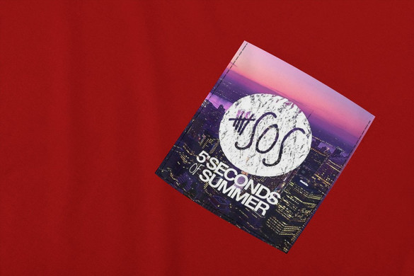 Koszulka z kieszonką 5 SECONDS OF SUMMER