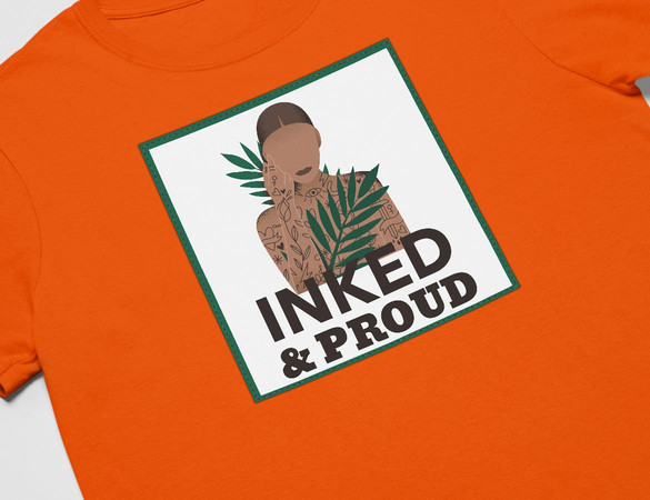 Koszulka z naszywką Inked&Proud