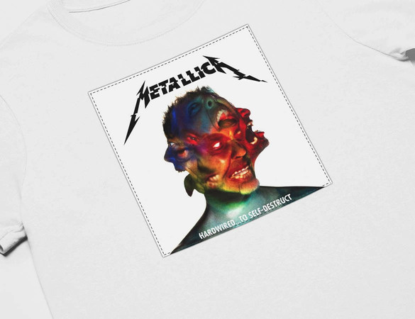 Koszulka z naszywką Metallica Hardwired..