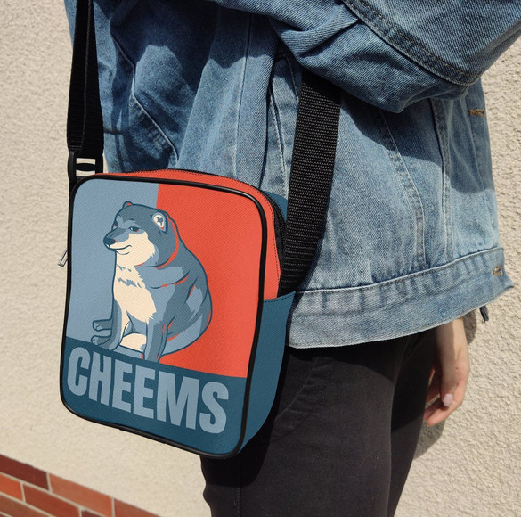 Torba Listonoszka CHEEMS PIES Dodaj Napis!