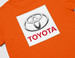 Koszulka z naszywką Toyota logo white