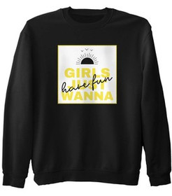 Bluza z naszywką Girls just wanna …