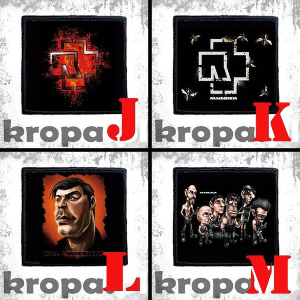 Naszywka RAMMSTEIN 8 X 8 cm Dużo Wzorów!