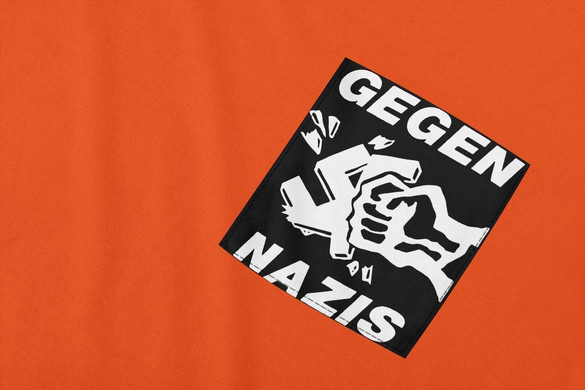 Koszulka z kieszonką  Gegen Nazis