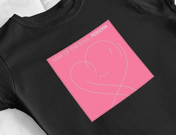 Bluzka damska z naszywką BTS Map of the Soul