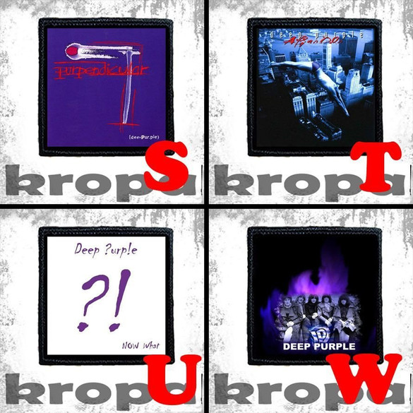 Naszywka DEEP PURPLE 8 X 8 cm Dużo Wzorów!